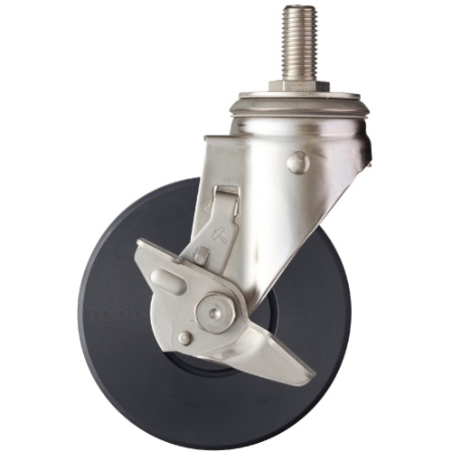 ค้อน SUS พร้อม SP ด้านข้าง ขันสกรู ล้อไนลอน MC B 150 มม.