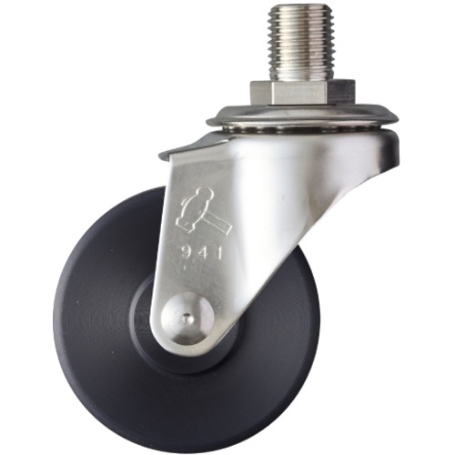 ค้อน SUS สกรู M12 (JIS) ล้อไนลอน MC 50 มม.