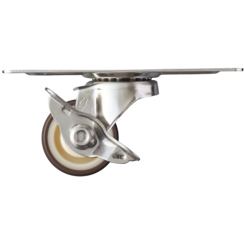 ค้อนหัวกลมสแตนเลสทั้งตัว รุ่น S พร้อมแกนหมุน SP ล้อยูรีเทน B 50มม.