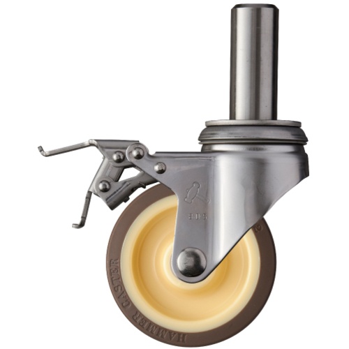 ค้อน SK ซีรีส์ ก้านหมุนสแตนเลสทั้งหมด SP พร้อมล้อ B ยูรีเทน 100 มม.