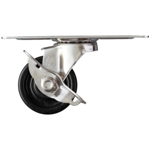 ค้อนหัวกลมสแตนเลสทั้งตัว รุ่น S พร้อมแกนหมุน SP ล้อฟีนอล 65มม.