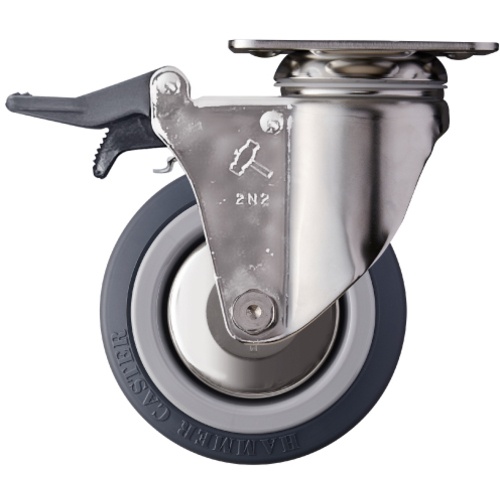 ค้อน SUS แกนหมุน SP รวมอยู่ด้วย ล้อยูรีเทน B 100 มม.