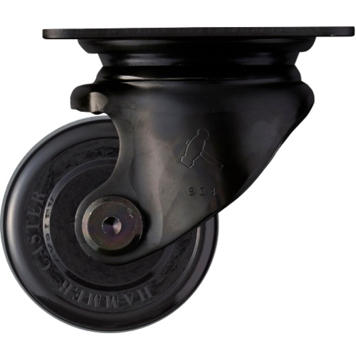 ค้อน โปรไฟล์ต่ำ งานหนัก หมุนได้ ล้อฟีนอล B 65 มม. ระยะพิทช์ 68 x 68