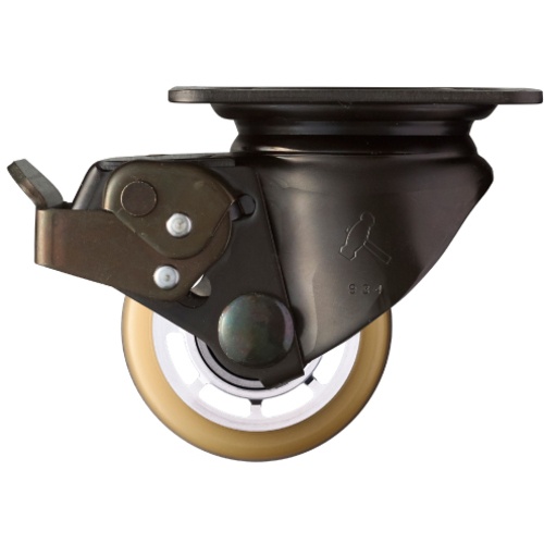 ล้อยูรีเทนแบบหมุนได้รูปทรงค้อนต่ำ ทนทาน (ล้ออลูมิเนียม ลูกปืน) ขนาด 65 มม. พร้อม SP