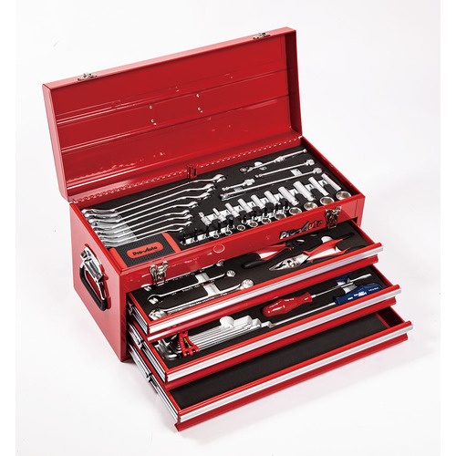 ชุดเครื่องมือ 83 ชิ้น ขนาด 3/8″ และ 1/4″ สีแดง