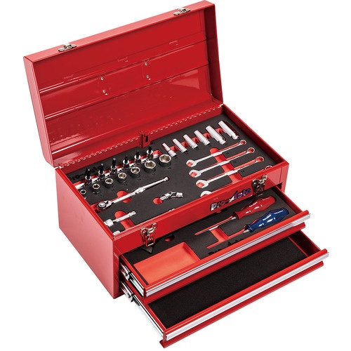 ชุดเครื่องมือพกพา 30 ชิ้น ขนาด 3/8 นิ้ว สีแดง