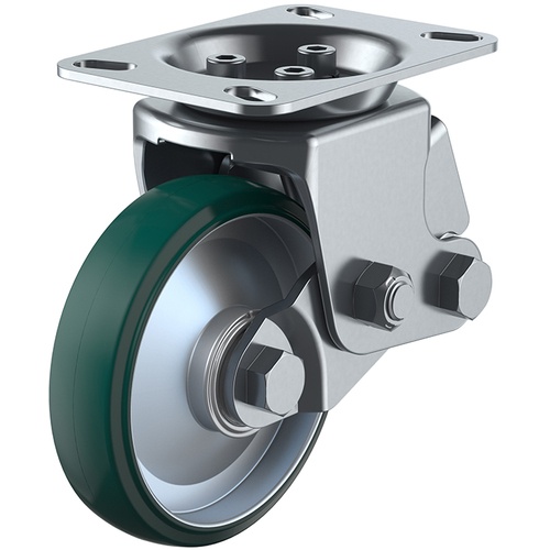 ล้อเลื่อนแบบแผ่นยึดแน่น ยูรีเทน เส้นผ่านศูนย์กลางล้อ 150 มม. ประเภท SKY ประเภท SKY-2R ขนาดการติดตั้ง 133 x 86 (125 x 62)