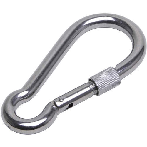 (110053155) SG-KA2452-4-40 คาราบิเนอร์สแตนเลสพร้อมห่วง