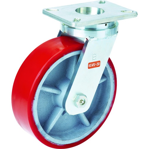 ลูกล้อแข็งแรงพิเศษ รุ่น HX สำหรับงานหนักพิเศษ ลูกล้อยูรีเทน ลูกล้อหมุน เส้นผ่านศูนย์กลางล้อ 150 มม. รับน้ำหนักได้ 750 กก.