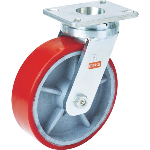 ล้อเลื่อน Super Strong Caster HX Series สำหรับงานหนักพิเศษ ล้อยูรีเทน ล้อหมุน เส้นผ่านศูนย์กลางล้อ 300 มม. รับน้ำหนักได้ 1,250 กก.