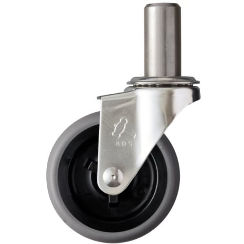 ค้อน สเตนเลสทั้งหมด ซีรีส์ EK แทรก แกนหมุน ล้ออีลาสโตเมอร์ 65 มม.