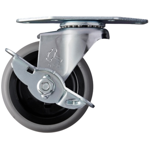 ค้อนมุม E Type พร้อมแกนหมุน SP, ล้ออีลาสโตเมอร์, 65 มม.