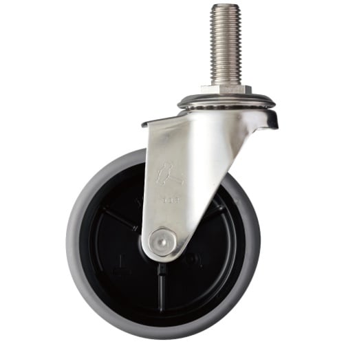 ค้อนสแตนเลสทั้งหมด ซีรีส์ EA ขันเกลียว แกนหมุน M16 ล้ออีลาสโตเมอร์ 100 มม.