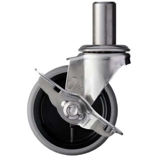 ค้อน สเตนเลสทั้งหมด ซีรีส์ EK แทรก พร้อมแกนหมุน SP ล้ออีลาสโตเมอร์ 85 มม.