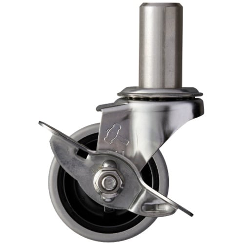 ค้อน สเตนเลสทั้งหมด ซีรีส์ EK แทรก พร้อมแกนหมุน SP ล้ออีลาสโตเมอร์ 50 มม.