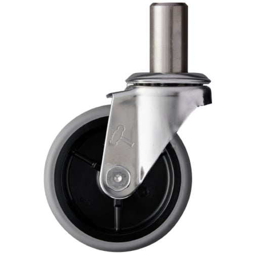 ค้อน สเตนเลสทั้งหมด ซีรีส์ EK แทรก แกนหมุน ล้ออีลาสโตเมอร์ 85 มม.