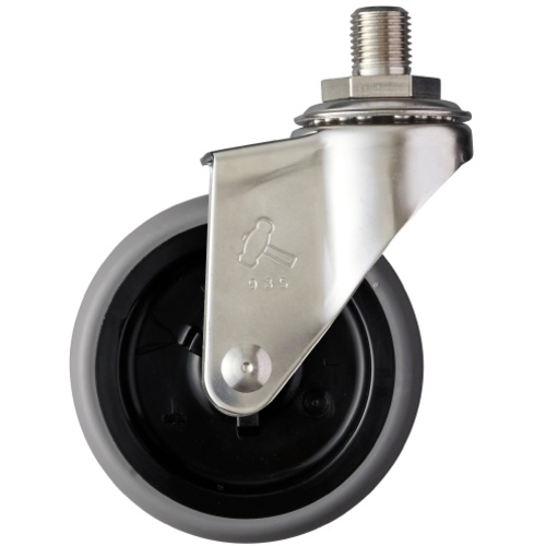 ค้อน สเตนเลสทั้งหมด ซีรีส์ A ขันเกลียว แกนหมุน UNF 1/2 ล้ออีลาสโตเมอร์ 75 มม.