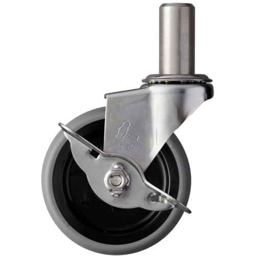 ค้อน สเตนเลสทั้งหมด ซีรีส์ EK แทรก พร้อมแกนหมุน SP ล้ออีลาสโตเมอร์ 75 มม.