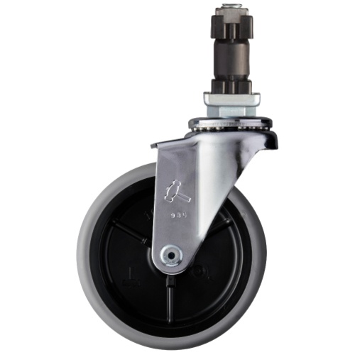 ค้อน EN Series ด้ามท่อ แกนหมุน ล้ออีลาสโตเมอร์ 100 มม.