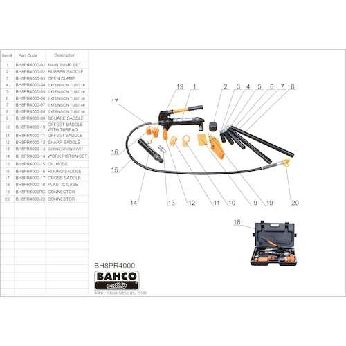 ชิ้นส่วนเชื่อมต่อสำหรับ BH8PR4000