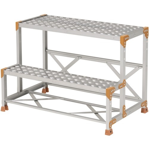 โต๊ะทำงานแบบ FGC 2 ชั้น ขนาด กว้าง 1000 x ลึก 400 x สูง 700 มม. พื้นเป็นลายตารางหมากรุก