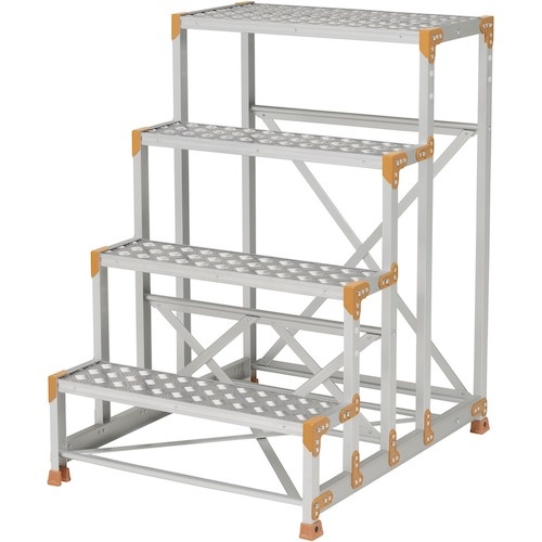 โต๊ะทำงานแบบ FGC มี 4 ชั้นวาง ขนาด กว้าง 800 x ลึก 400 x สูง 1200 มม. พื้นผิวเป็นลายตารางหมากรุก