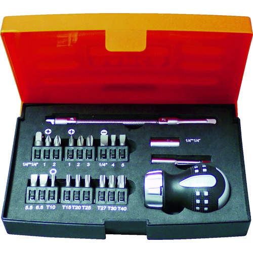 ชุดไขควงหัวขันสั้น 22 ชิ้น