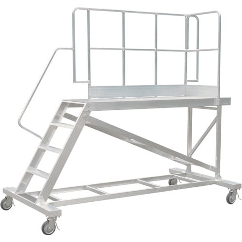 โต๊ะทำงานอลูมิเนียมขนาดใหญ่ เปิดด้านเดียวพร้อมราวจับ (S) ตัวเลือกแบบ WB, WB-TKS