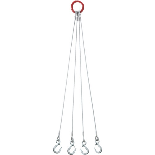 สลิงลวด 4 จุด พร้อมตะขอเล็ก 12 มม. x 1.5 ม.