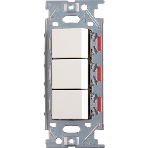 (210026136) PXP-J-NKW03008-SB สวิตช์สามทางแบบฝัง สีดำด้าน