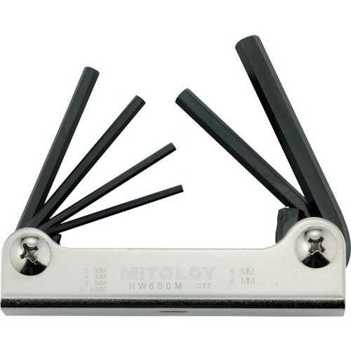 ชุดประแจกลวงพับได้ (6 ชิ้น)