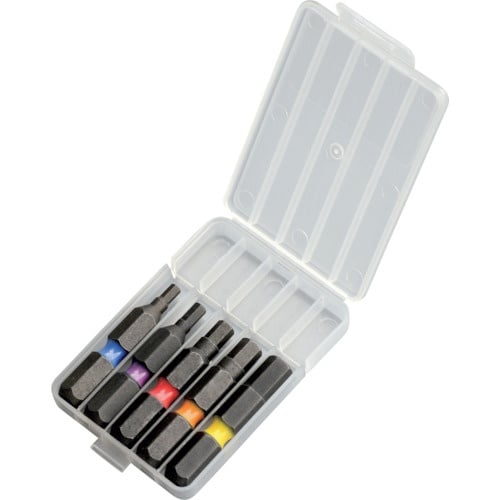 ชุดประแจหกเหลี่ยมหัวสี 5 ชิ้น ด้านตรงข้าม 2.5/3/4/5/6 x 35