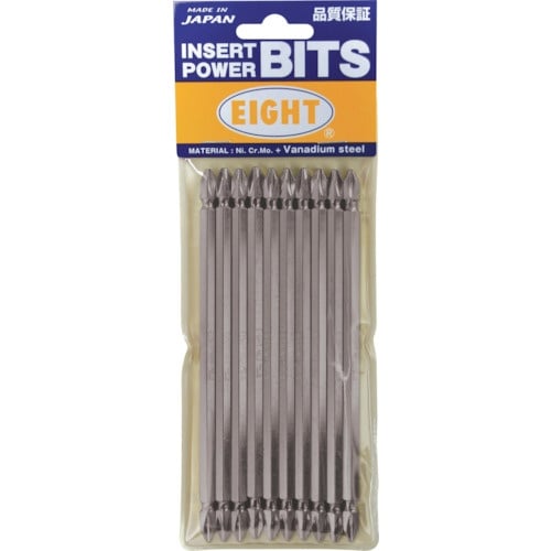 ดอกสว่านปากแฉก ปลายสองด้าน แบน 6.35 มม. ร่อง 9 มม. +2 x 150 ชุด 10 ชิ้น