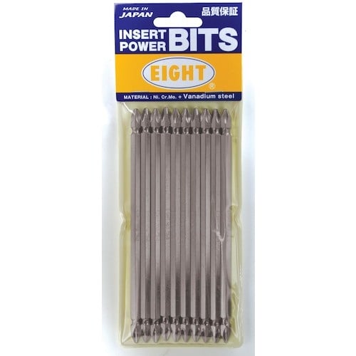 ดอกสว่านหัวแฉก ปลายสองด้าน แบน 6.35 มม. ร่อง 9 มม. +3 x 150 ชุด 10 ชิ้น