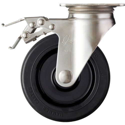 ค้อน Total Lock SUS Swivel พร้อม SP, ล้อยาง, 150 มม.