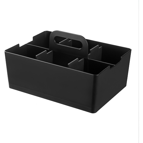 กระเป๋าใส่ของสำหรับโต๊ะทำงานสีดำ