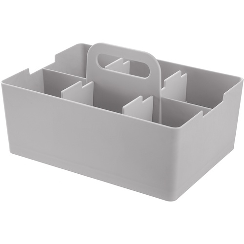 กระเป๋าใส่ของสำหรับโต๊ะทำงานสีเทาอ่อน