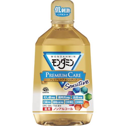 MONDAHMIN Mouthwash Premium Care Sensitive 1080ml 12เส้น