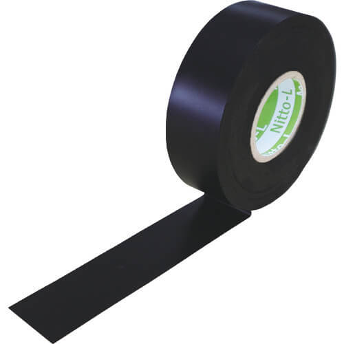 เทปป้องกันการกัดกร่อนไวนิลคลอไรด์ NO. 51LS 0.4mm x 25mm x 10M สีดำ (รวม 10 ม้วน)