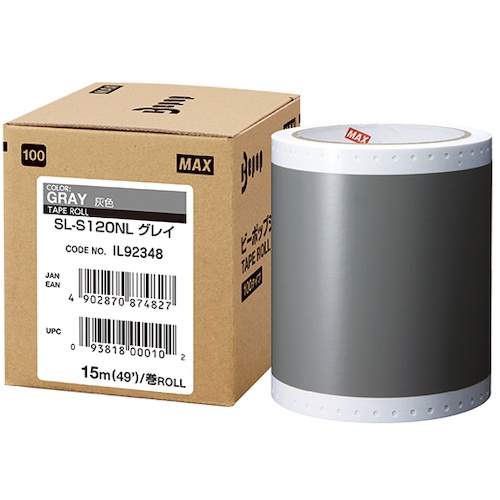 แผ่นมาตรฐาน Bepop กว้าง 100 มม. SL-S120NL สีเทา (15 ม. x 1 ม้วน)