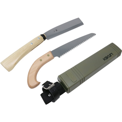 ขวานและเลื่อยพร้อมฝัก