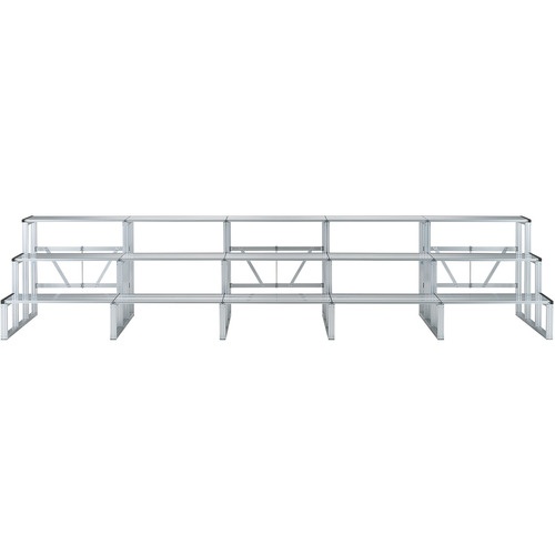 ชั้นวางของอลูมิเนียมพับได้แบบหลายระดับ