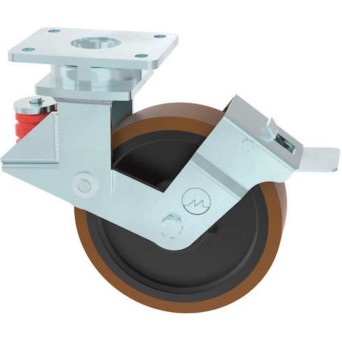 (200054395) GHKE-SPR-62S-SAS-FWFB-BL ล้อเลื่อน/ล้อหมุน Mobuton สำหรับงานหนัก พร้อมระบบลดแรงสั่นสะเทือน