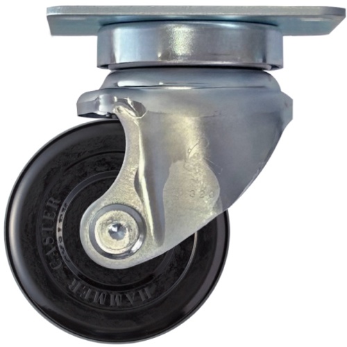 ค้อน ความทนทานสูง โปรไฟล์ต่ำ งานหนัก หมุนได้ ล้อฟีนอลิก 75 มม. ระยะพิทช์ 68 x 68