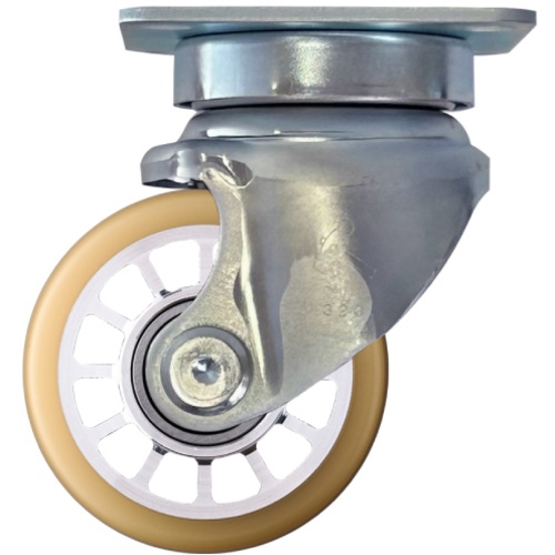 ค้อน ความทนทานสูง โปรไฟล์ต่ำ งานหนัก หมุนได้ ล้อยูรีเทน 75 มม.