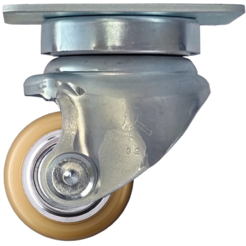 ค้อน ความทนทานสูง โปรไฟล์ต่ำ งานหนัก หมุนได้ ล้อยูรีเทน 50 มม. ระยะพิทช์ 68 x 68