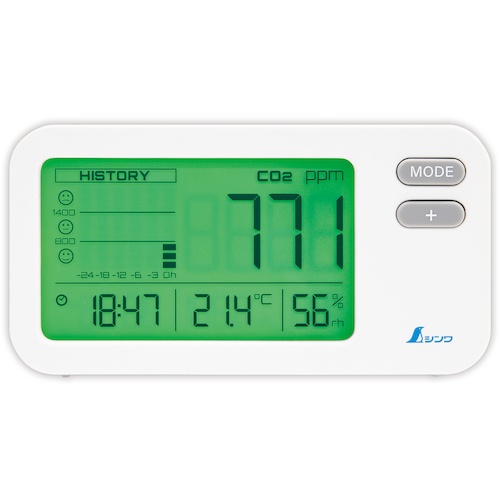 เครื่องวัดความเข้มข้นของคาร์บอนไดออกไซด์แบบดิจิทัล ชนิดออปติคอล พร้อมฟังก์ชันปรับแก้ค่า