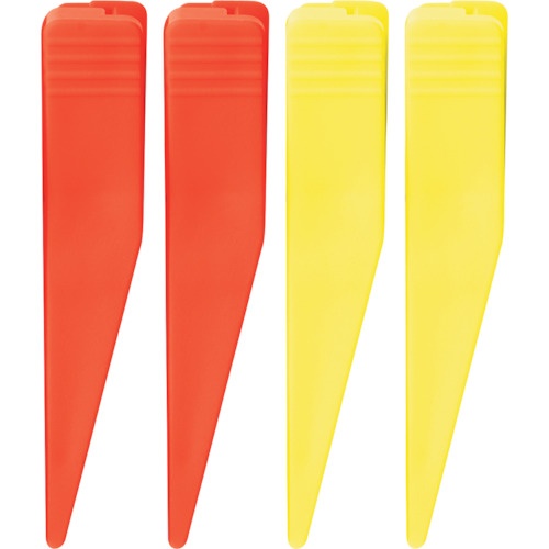 คลิปยึดแกนปรับระดับสำหรับความกว้าง 60 มม. สีแดงและสีเหลือง อย่างละ 2 ชิ้น