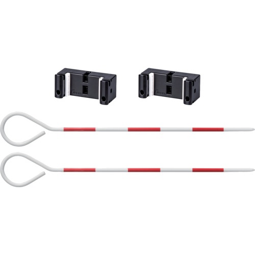 ขาตั้งไม้เท้าพร้อมฟังก์ชั่นกากบาทและตัวบ่งชี้ ประกอบด้วยขาตั้งสองอันและเสาปักสองอัน