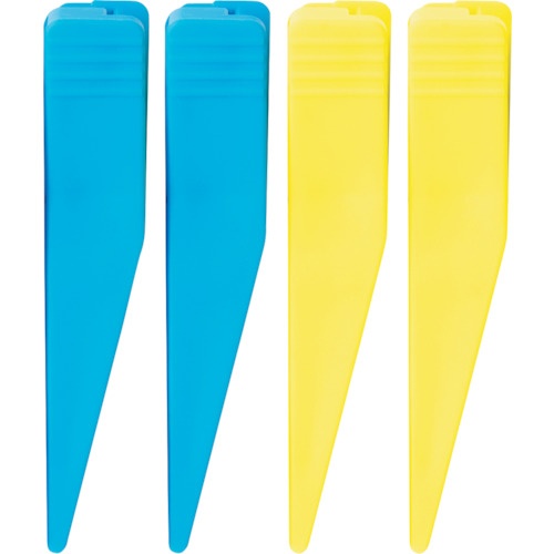 คลิปยึดแกนปรับระดับสำหรับความกว้าง 60 มม. สีฟ้าและสีเหลือง อย่างละ 2 ชิ้น